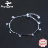 925 Sterling Silver Rhinestone Bracelet For Women - DS3195