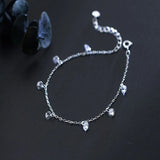 925 Sterling Silver Rhinestone Bracelet For Women - DS3195