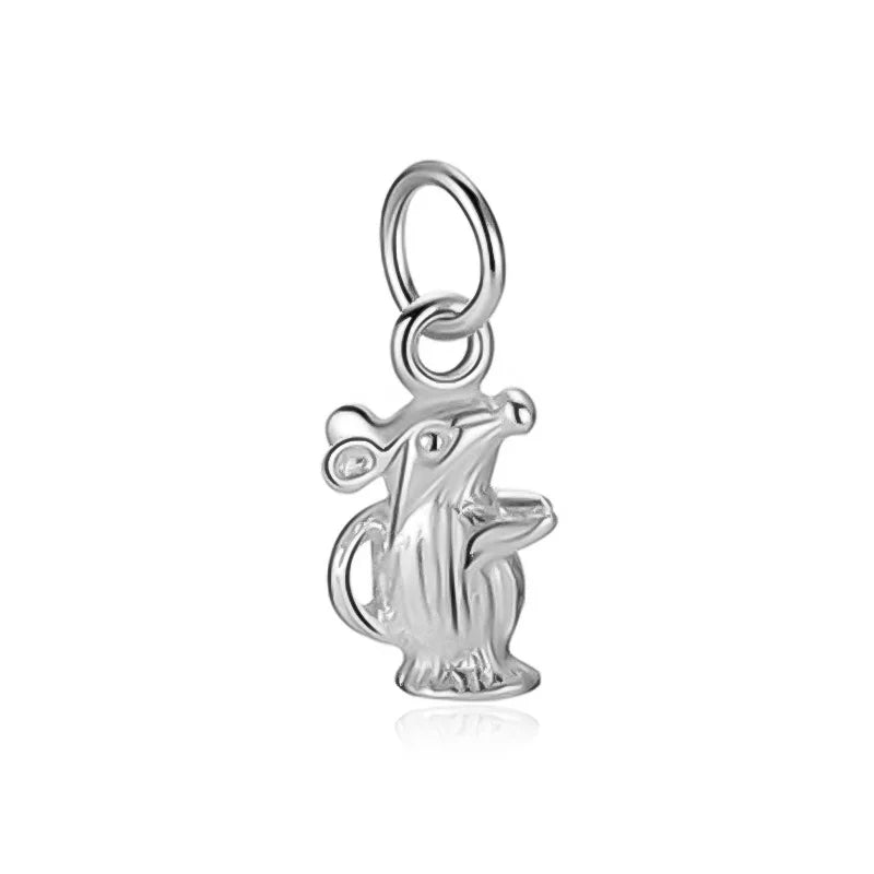TrustDavis 925 Silver Zodiac Bracelet Pendant for Women Birthday Jewelry DZ830