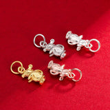 TrustDavis 925 Silver Zodiac Bracelet Pendant for Women Birthday Jewelry DZ830