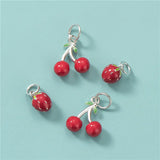 TrustDavis 925 Sterling Silver Fruit Pendant DIY Jewelry HY315