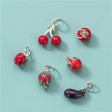 TrustDavis 925 Sterling Silver Fruit Pendant DIY Jewelry HY315