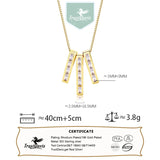 TrustDavis Geometric Charm Necklace Vintage Clavicle Chain for Women