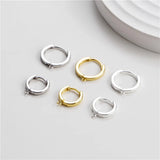 TrustDavis 925 Sterling Silver Geometric Earrings Accessories Fine Women Jewelry