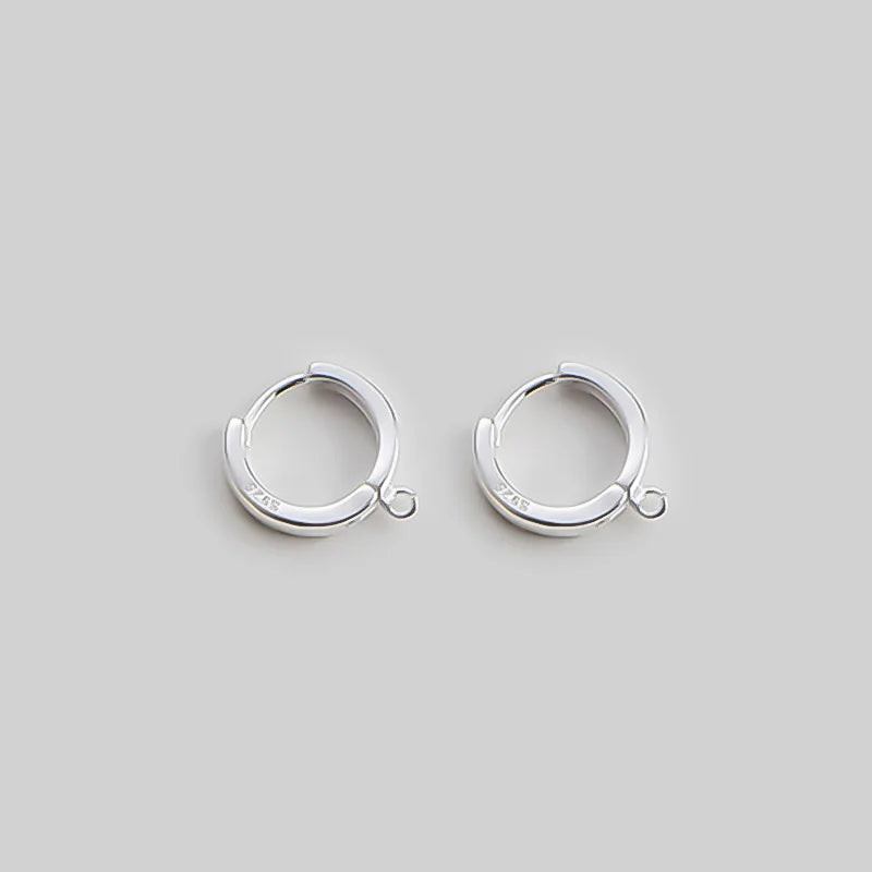 TrustDavis 925 Sterling Silver Geometric Earrings Accessories Fine Women Jewelry