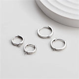 TrustDavis 925 Sterling Silver Geometric Earrings Accessories Fine Women Jewelry