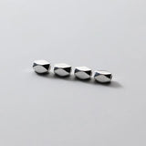 TrustDavis 925 Silver Rectangle Separator Beads Bracelet Necklace Jewelry
