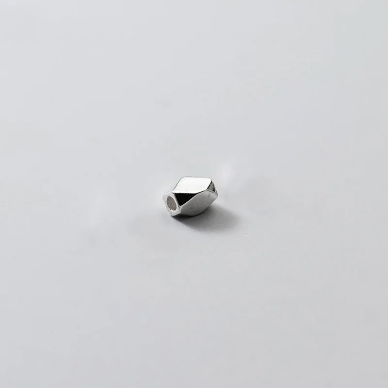 TrustDavis 925 Silver Rectangle Separator Beads Bracelet Necklace Jewelry