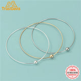 TrustDavis 925 Sterling Silver Hand Circle Bracelet DIY Accessories
