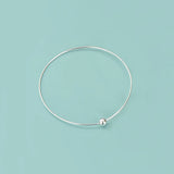 TrustDavis 925 Sterling Silver Hand Circle Bracelet DIY Accessories