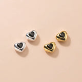 TrustDavis 925 Silver Heart Separator Beads Pendant DIY Necklace Bracelet