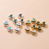 TrustDavis 925 Silver Heart Separator Beads Pendant DIY Necklace Bracelet