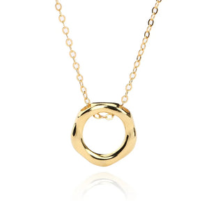 Davis 925 Sterling Silver Round Short Necklace Women Girl Birthday Gift