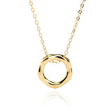 Davis 925 Sterling Silver Round Short Necklace Women Girl Birthday Gift