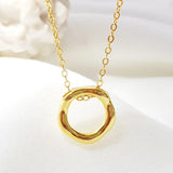 Davis 925 Sterling Silver Round Short Necklace Women Girl Birthday Gift