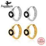 925 Sterling Silver Gothic Star Hoop Earring For Women Daughter Gift