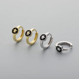 925 Sterling Silver Gothic Star Hoop Earring For Women Daughter Gift