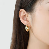TrustDavis 925 Silver Hoop Earrings for Women, Fine Jewelry Gift