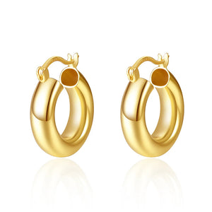 TrustDavis 925 Silver Hoop Earrings for Women, Fine Jewelry Gift