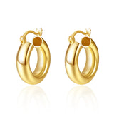 TrustDavis 925 Silver Hoop Earrings for Women, Fine Jewelry Gift