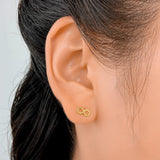 925 Silver Infinite Bead Stud Earrings Wedding Party Jewelry Gift