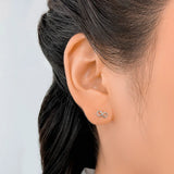 925 Silver Infinite Bead Stud Earrings Wedding Party Jewelry Gift