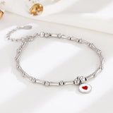 TrustDavis 925 Sterling Silver Love Bracelet Heart-shaped Hand Jewelry