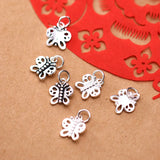 TrustDavis 925 Silver Butterfly Pendant DIY Necklace Bracelet Jewelry HY578