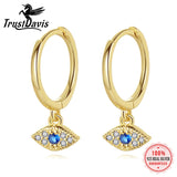 925 Sterling Silver Evil Eyes Stud Earrings