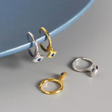 925 Sterling Silver Evil Eyes Stud Earrings