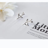 925 Silver Kids Earring Leaves Bird Stud Earrings For Girls Fine Gift DS428