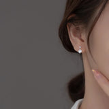 925 Silver Kids Earring Sweet Zircon Stud Earrings