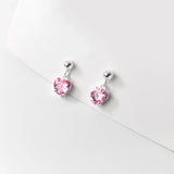 925 Silver Kids Earring Sweet Zircon Stud Earrings