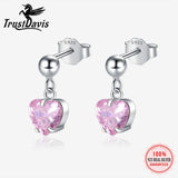 925 Silver Kids Earring Sweet Zircon Stud Earrings