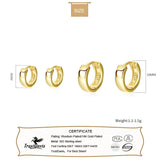 TrustDavis 925 Silver Kids Earrings Mini Hoop Earring For Daughter