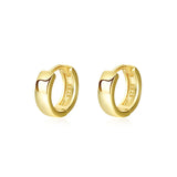 TrustDavis 925 Silver Kids Earrings Mini Hoop Earring For Daughter