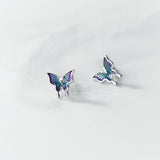 925 Silver Kids Butterfly Stud Earrings for Girls DG0195