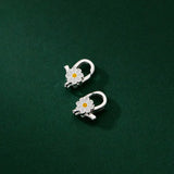 Davis 925 Silver Daisy Flower Hook Bracelet DIY Jewelry