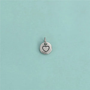 TrustDavis 925 Sterling Silver Love Round Card Pendant