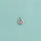 TrustDavis 925 Sterling Silver Love Round Card Pendant