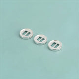 925 Silver Geo Bracelet Buckle DIY Jewelry DZ723