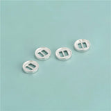 925 Silver Geo Bracelet Buckle DIY Jewelry DZ723