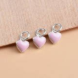 TrustDavis 925 Sterling Silver Heart Necklace Bracelet