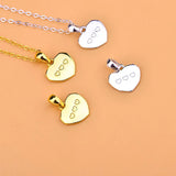 TrustDavis 925 Sterling Silver Heart Necklace Bracelet