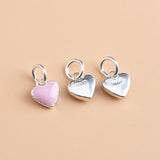 TrustDavis 925 Sterling Silver Heart Necklace Bracelet