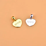 TrustDavis 925 Sterling Silver Heart Necklace Bracelet