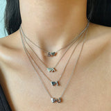 TrustDavis 925 Silver Name Necklace for Women Wedding Jewelry DA3148