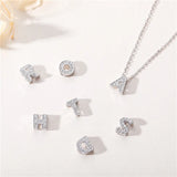 925 Sterling Silver Sweet 26 Letter CZ Pendant Wedding Jewelry