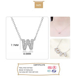 925 Sterling Silver Sweet 26 Letter CZ Pendant Wedding Jewelry