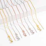 Davis 925 Sterling Silver Necklace Cross Chain for Women